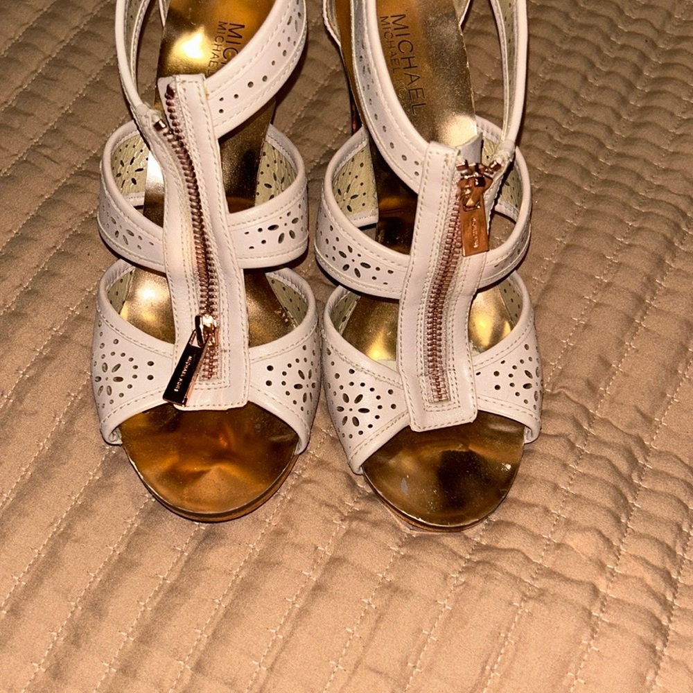 Michael Kors White Strappy Sandals